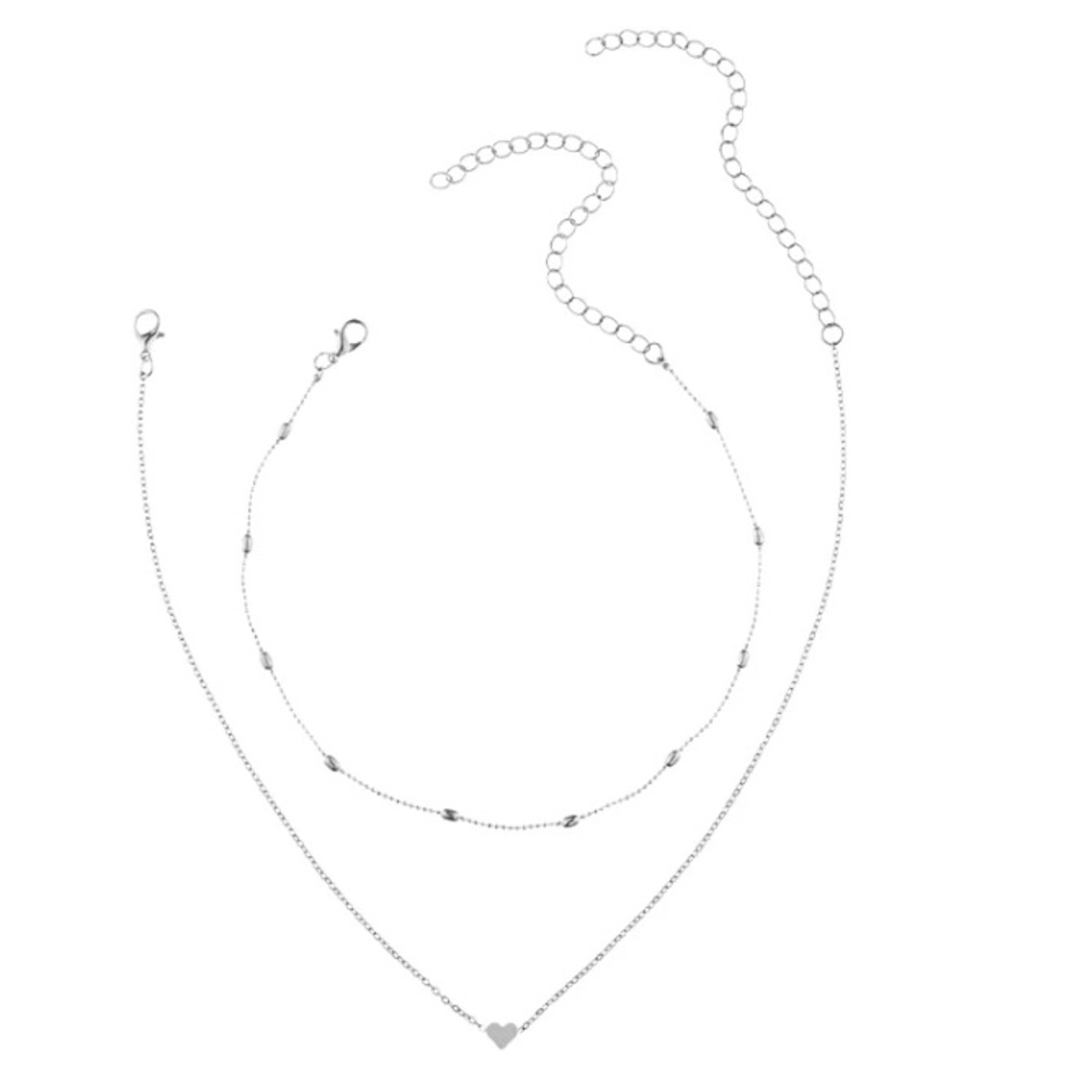 “Anywhere You Go” Heart Choker Layered Necklace - Picture 4 of 4